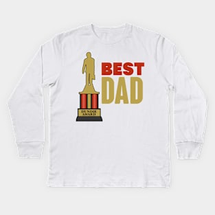 Best Dad Dundie Kids Long Sleeve T-Shirt